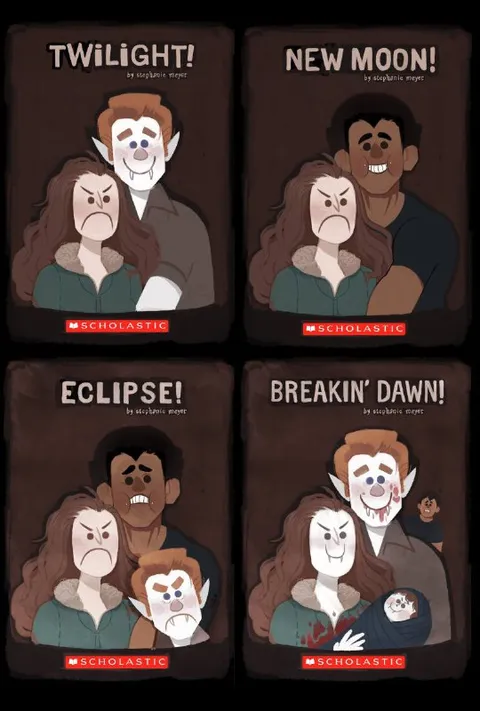 Twilight Saga in Four Panels