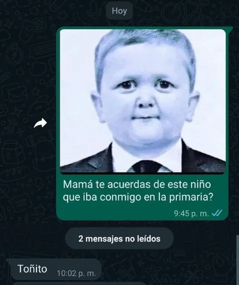 Mamá, ¿te acuerdas de este niño?