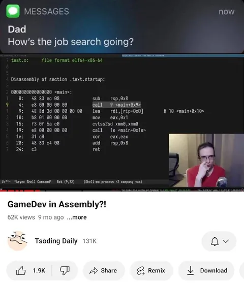 Dad Asks About Job Search