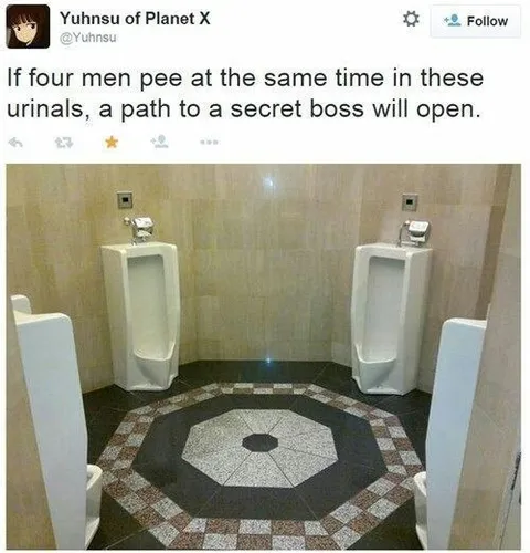 Secret Boss Urinal Quest