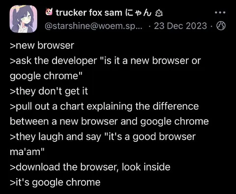 New Browser or Google Chrome