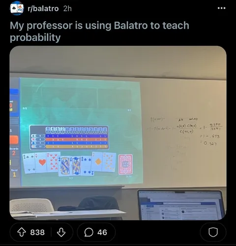 Professor Teaches Probability with Balatro