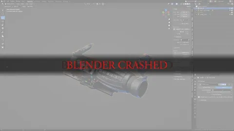 Blender Crashed Again