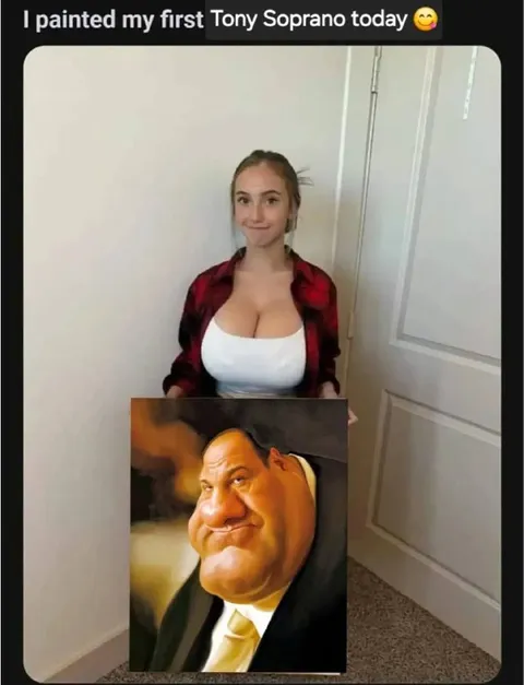 First Tony Soprano Painting