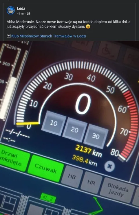 Nowy tramwaj przejechał 2137 km