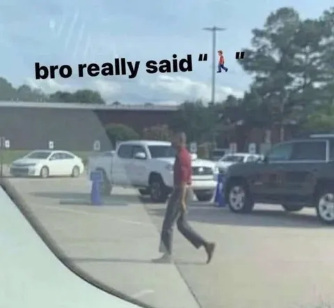 Bro Really Said Walking