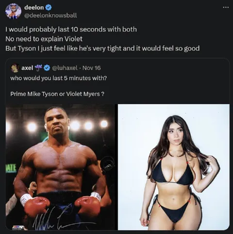 Mike Tyson or Violet Myers