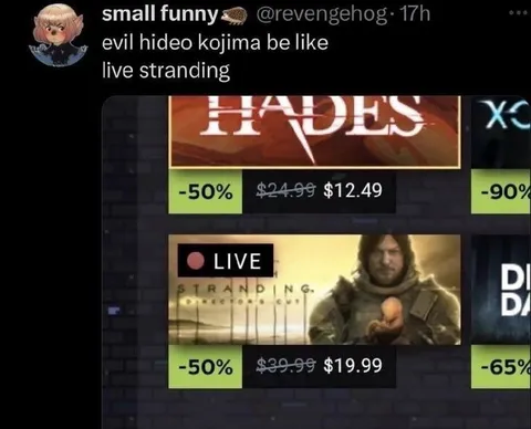 Live Stranding Sale Joke