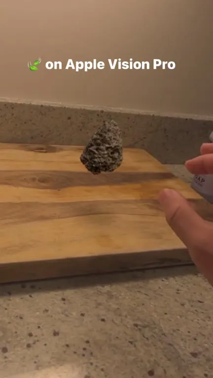 Giant Weed on Apple Vision Pro