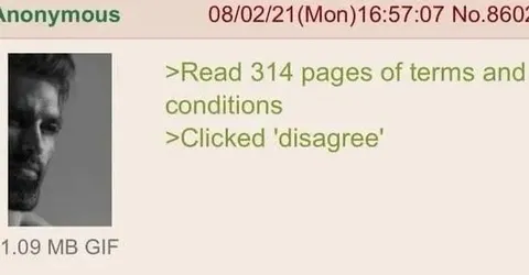 Read Terms and Clicked Disagree
