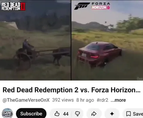 Red Dead Redemption 2 vs Forza Horizon 6