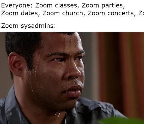 Zoom sysadmins sweating
