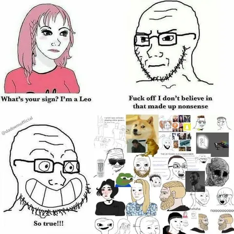 Wojak Doesn’t Believe in Astrology