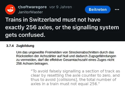 256 Axles Confuse Swiss Signalling