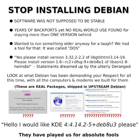 Stop Installing Debian