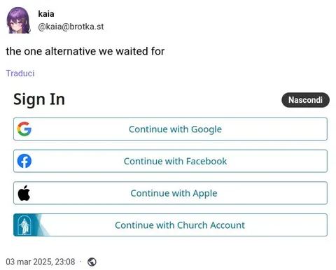 Church Account Sign-In