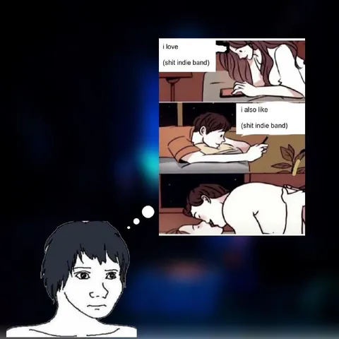 Wojak Loves the Same Indie Band