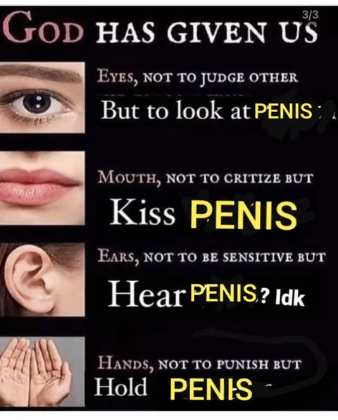 God Has Given Us Body Parts