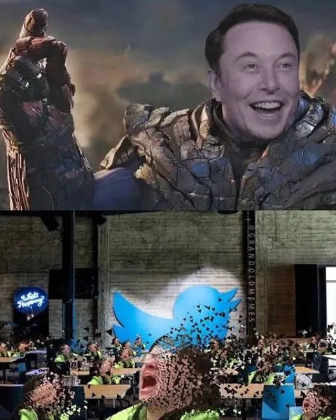 Илон Маск смотрит на распад Twitter