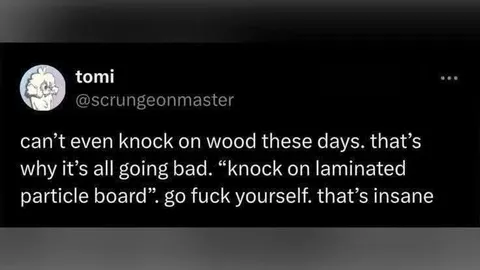 Knock on Laminated Particle Board