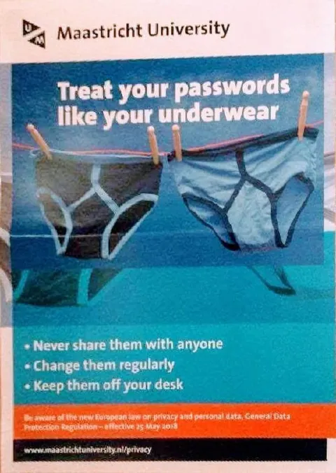 Treat Your Passwords Like Underwear