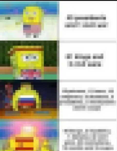 Pixelated Yellow Character Reaction Panels