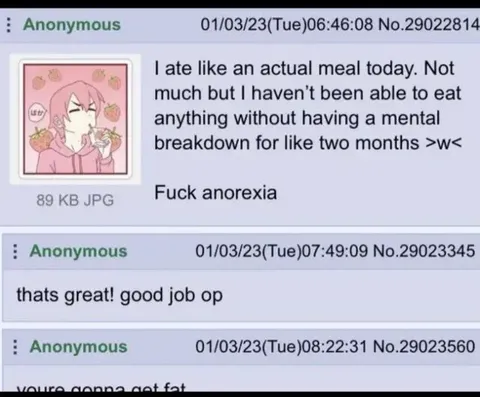 Fuck Anorexia Meal Victory