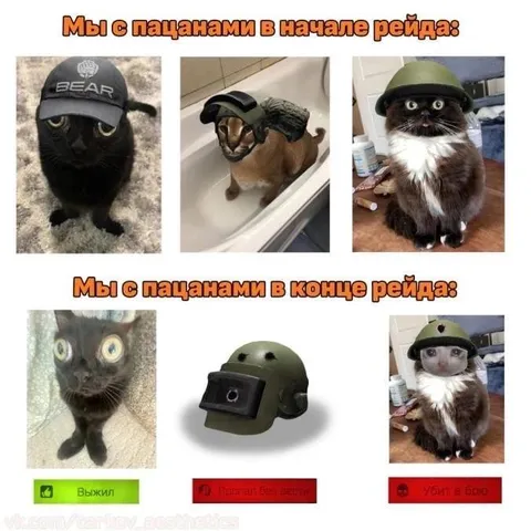 Пацаны в начале и конце рейда