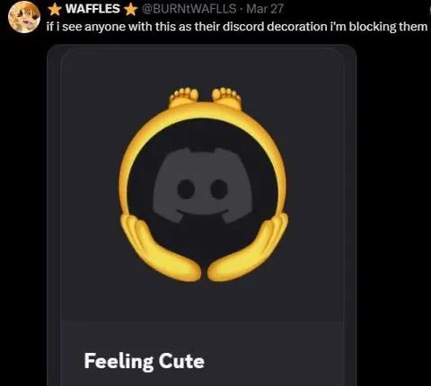 Discord Feeling Cute Decoration
