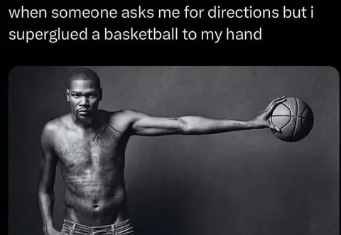 Basketball Glued to My Hand