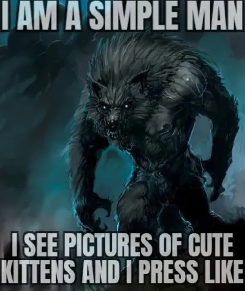 Simple Man Likes Cute Kittens