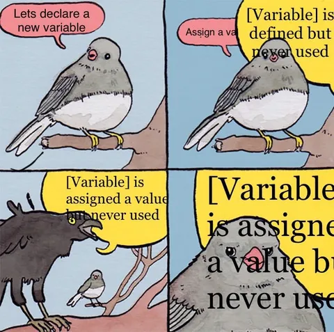 Variable Never Used Bird Meme