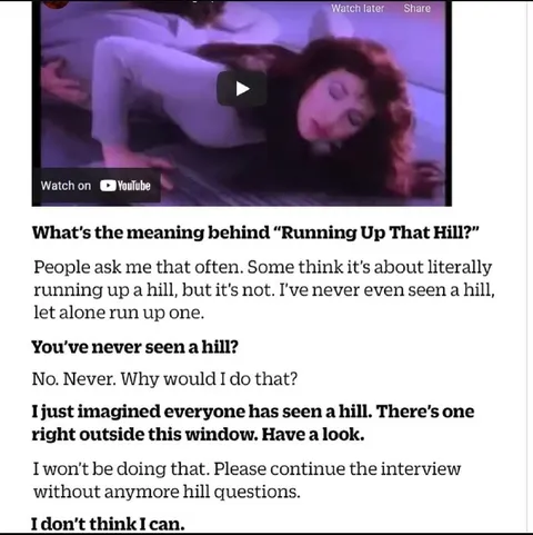 I’ve Never Seen a Hill