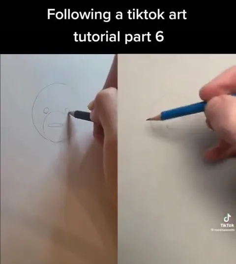 Following a TikTok Art Tutorial