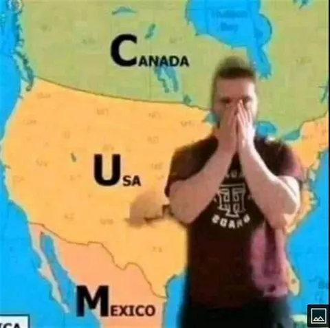 Man Facepalming at North America
