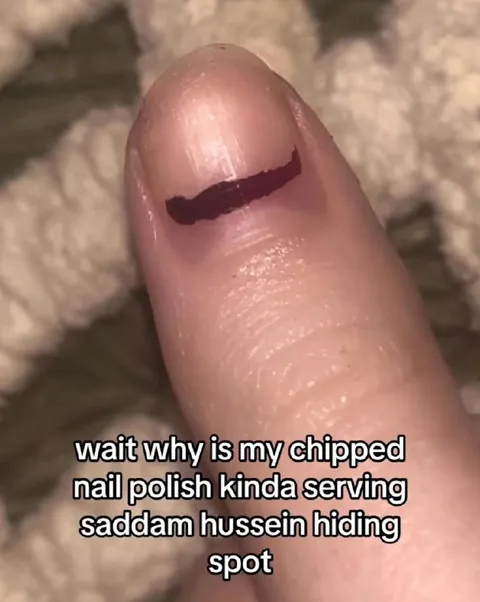 Chipped Nail Saddam Hussein