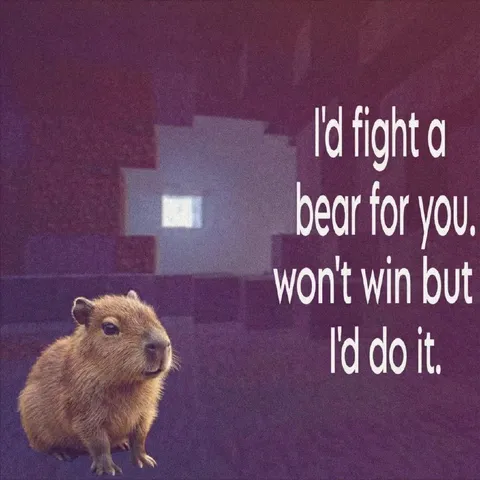 Capybara Would Fight a Bear