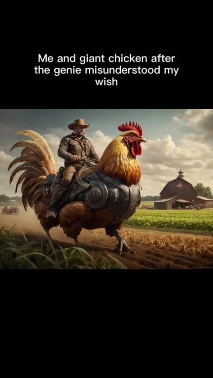 Giant Chicken Wish Misunderstood