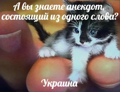 А вы знаете анекдот про Украшина