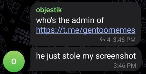 He Just Stole My Screenshot