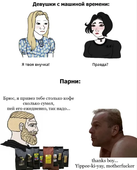 Девушки с машиной времени и кофе