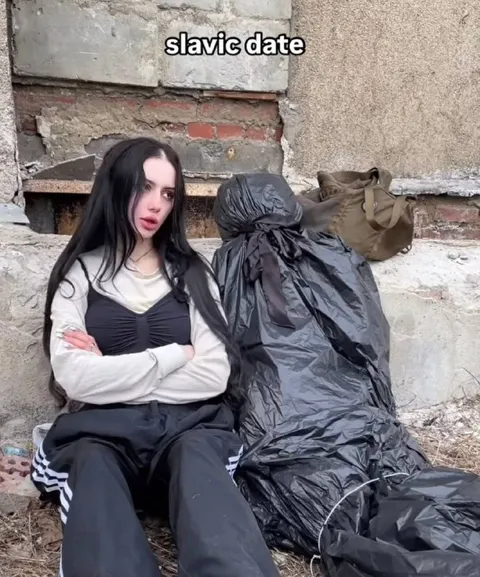 Slavic Date in the Ruins