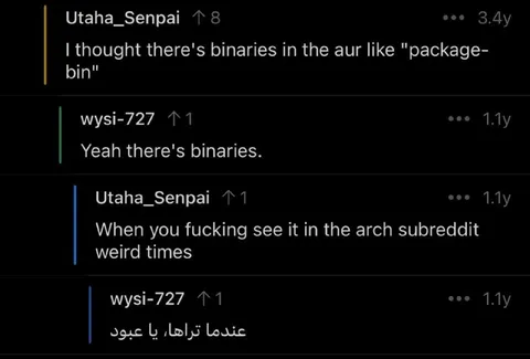 Arch Subreddit Binary Surprise