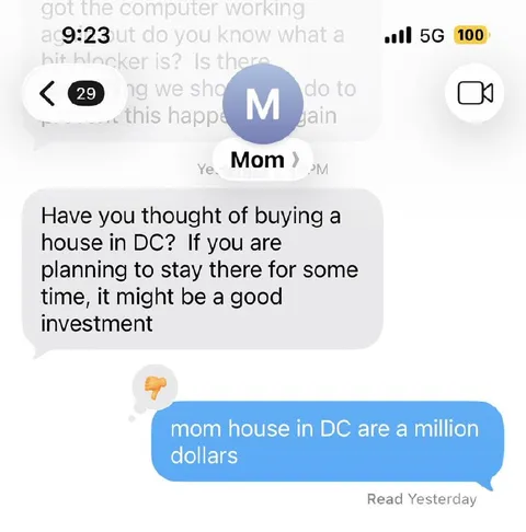 Mom Suggests Buying a House