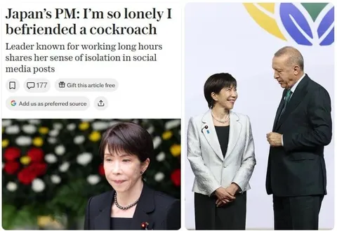 Japan’s PM Befriends a Cockroach