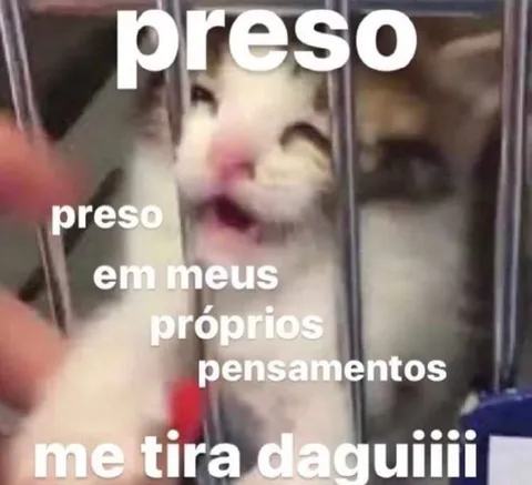 Preso nos próprios pensamentos