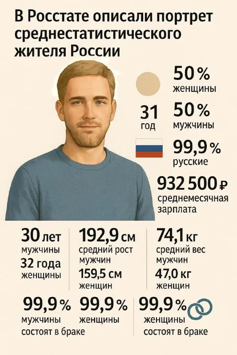 Среднестатистический житель России