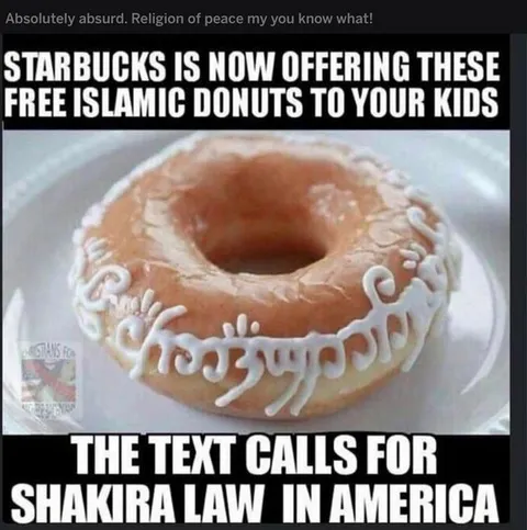 Starbucks Islamic Donut Shakira Law