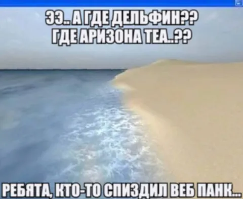 Где дельфин и Arizona Tea