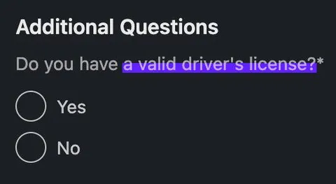 Valid Driver's License Question